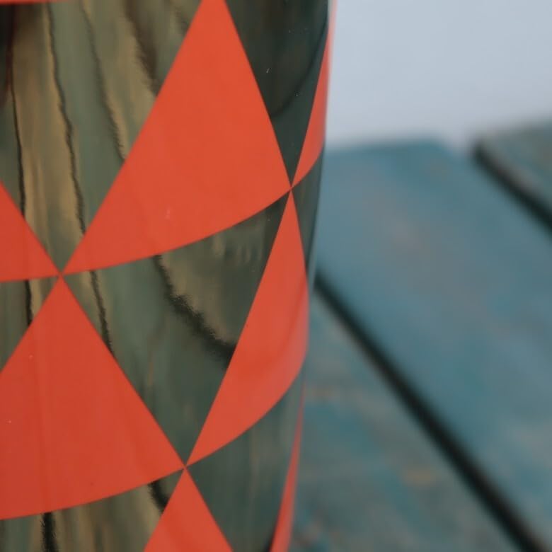 傘立て アンブレラスタンド 陶器製 オレンジ x ゴールド モダン アート 傘立て アンブレラスタンド 陶器製 オレンジ x ゴールド モダン